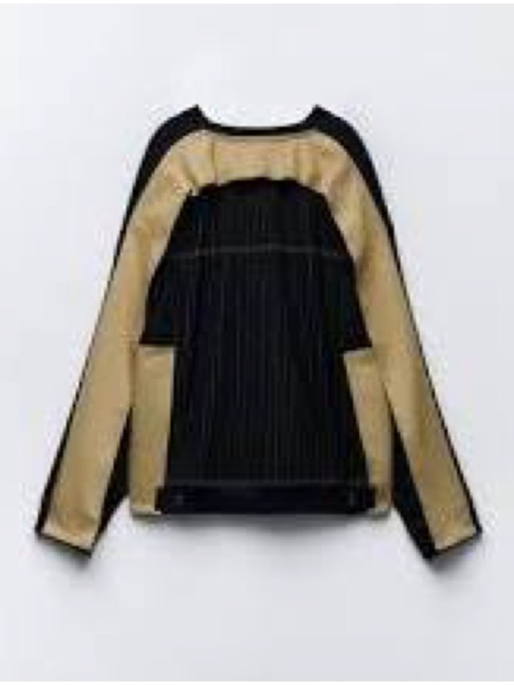 ZARA MIXED BACK STRIPED
SWEATSHIRT
BLACK / SAND